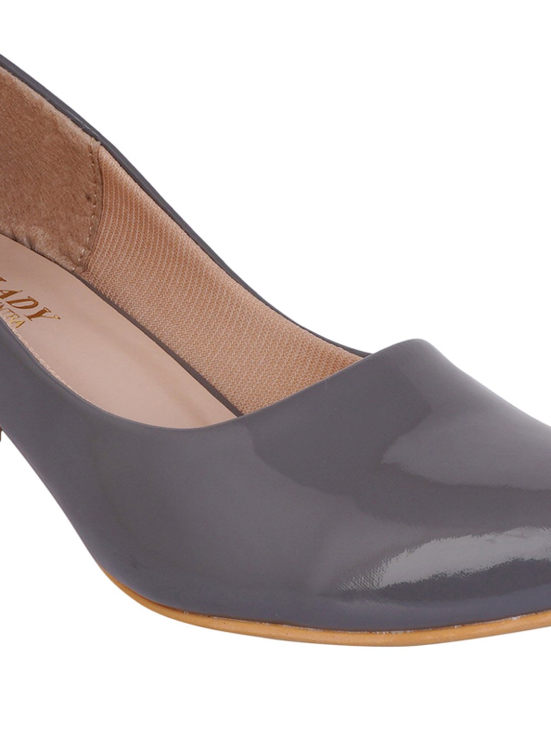 Footwear, Women Footwear, Dark Grey Pumps