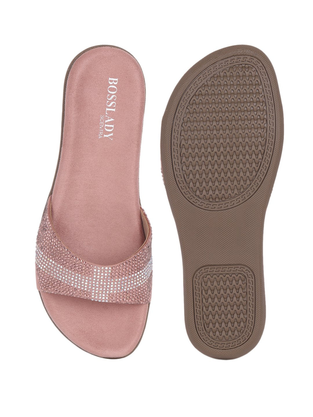 Footwear, Women Footwear, Nude Open Toe Flats