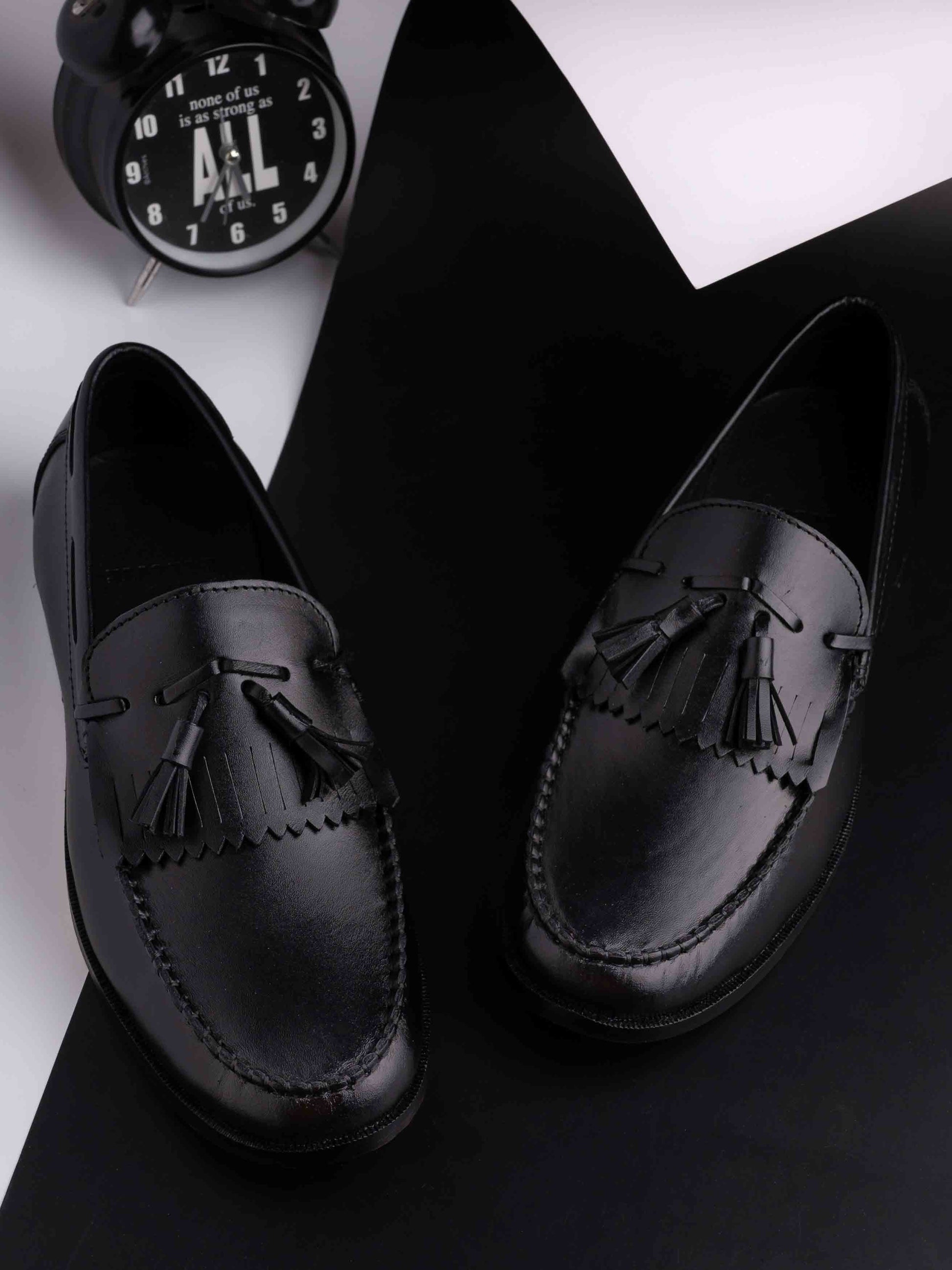 Footwear, Men Footwear, Black Loafers