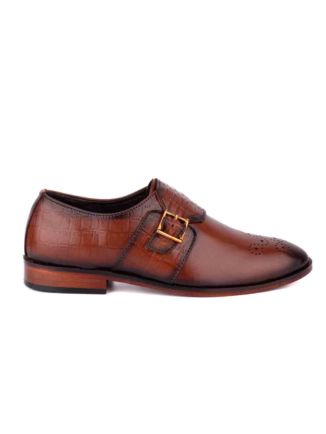  Footwear, Men Footwear, Brown Monk