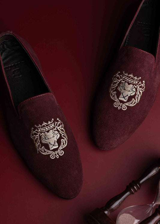  Footwear, Men Footwear, Maroon Loafers