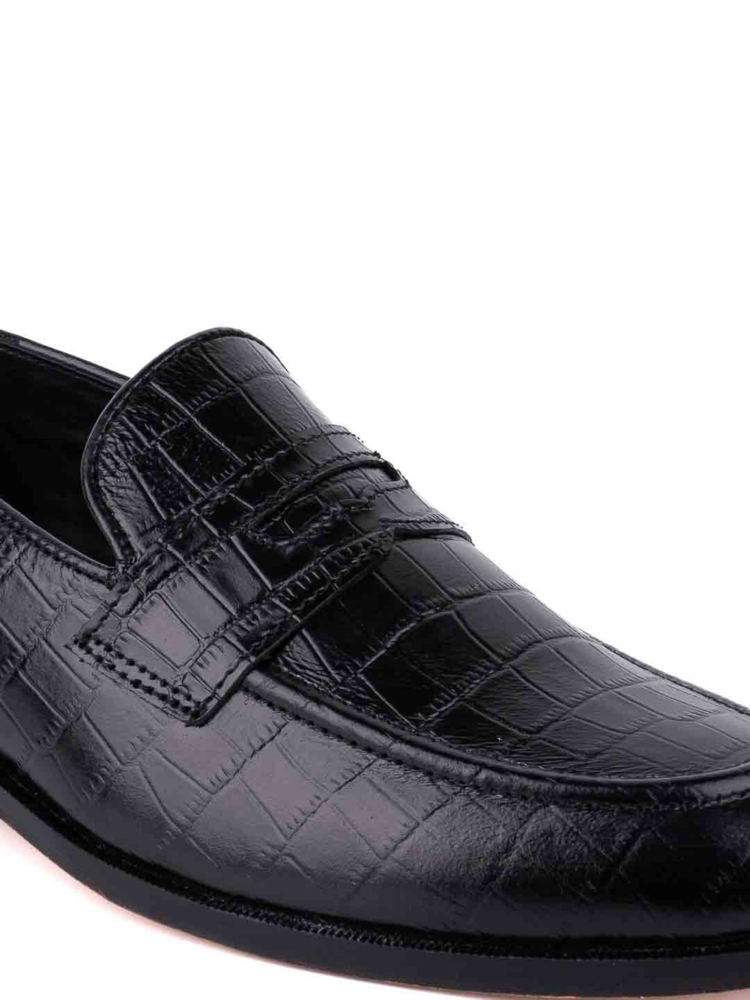  Footwear, Men Footwear, Black Formal Loafers