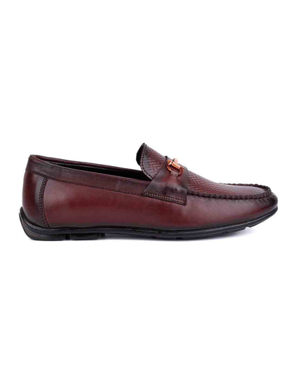 Footwear, Men Footwear, Burgundy Driving Shoes