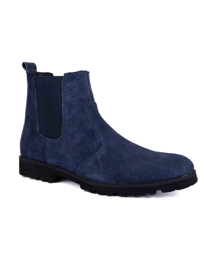 Footwear, Men Footwear, Blue Chelsea Boots