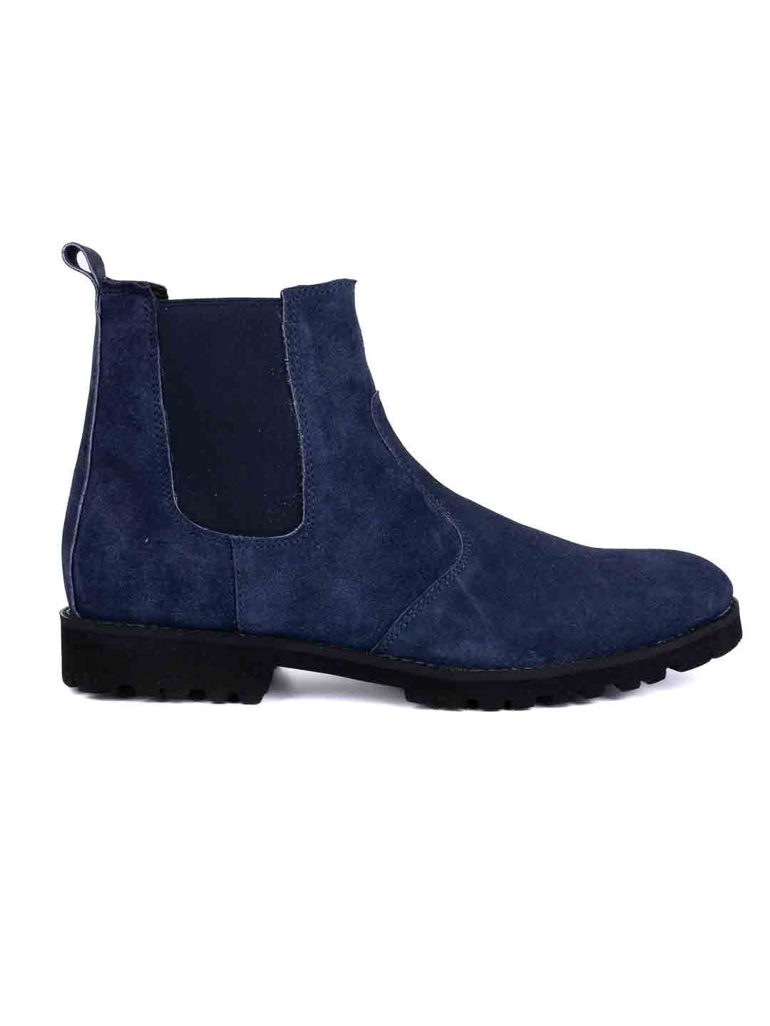 Footwear, Men Footwear, Blue Chelsea Boots