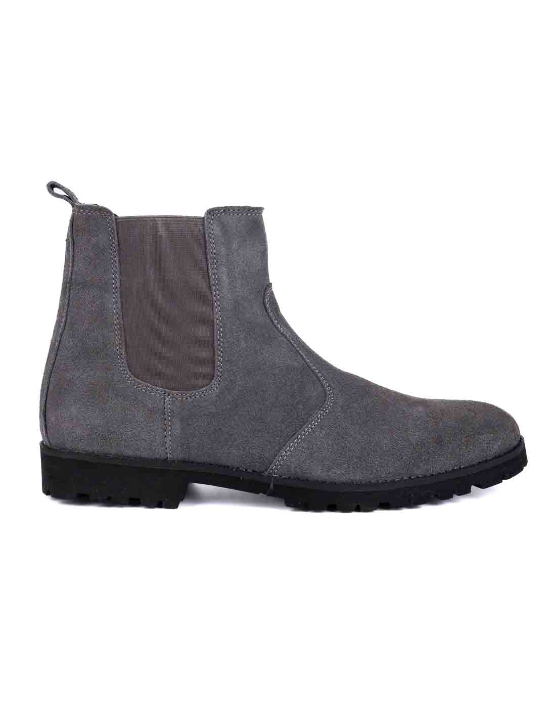 Footwear, Men Footwear, Grey Chelsea Boots