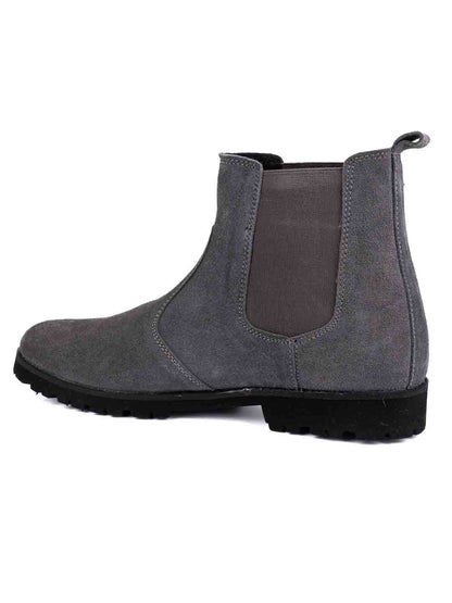 Footwear, Men Footwear, Grey Chelsea Boots