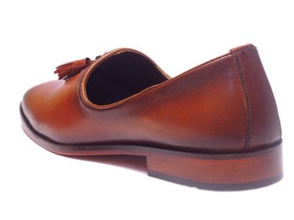 Men Footwear, Tan Loafers