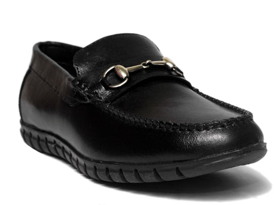 Men Footwear, Black Loafers