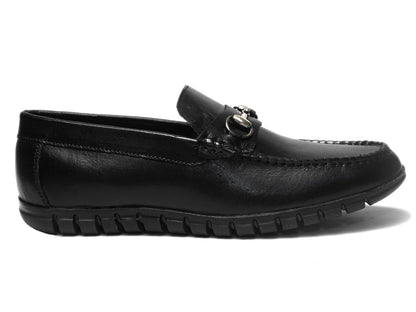 Men Footwear, Black Loafers