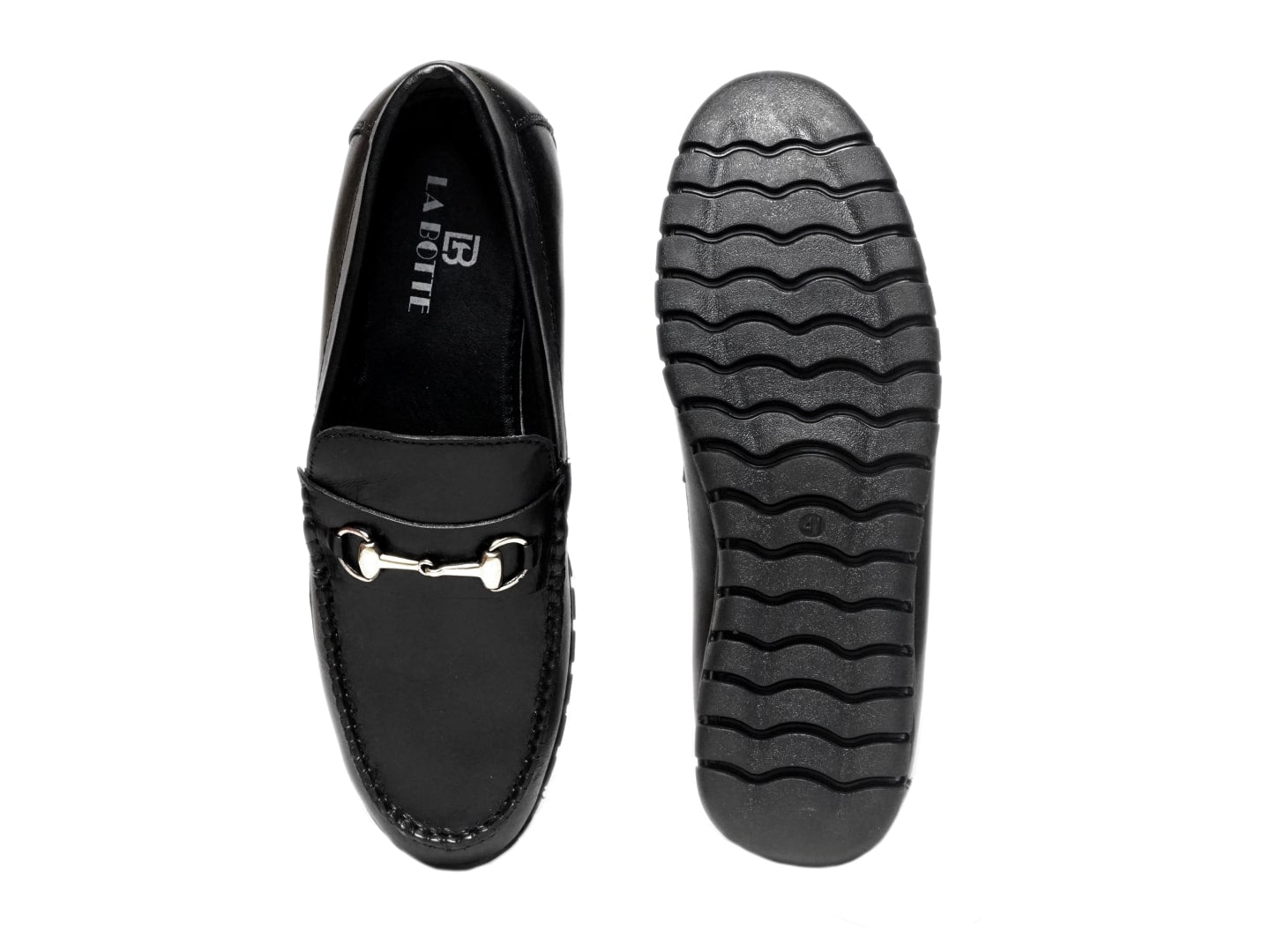 Men Footwear, Black Loafers