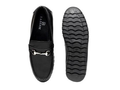 Men Footwear, Black Loafers