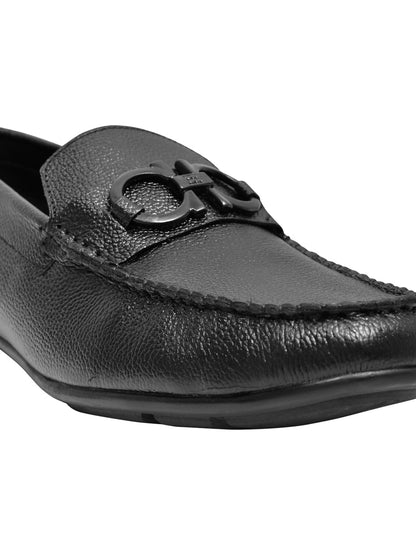 Men Footwear, Black Loafers