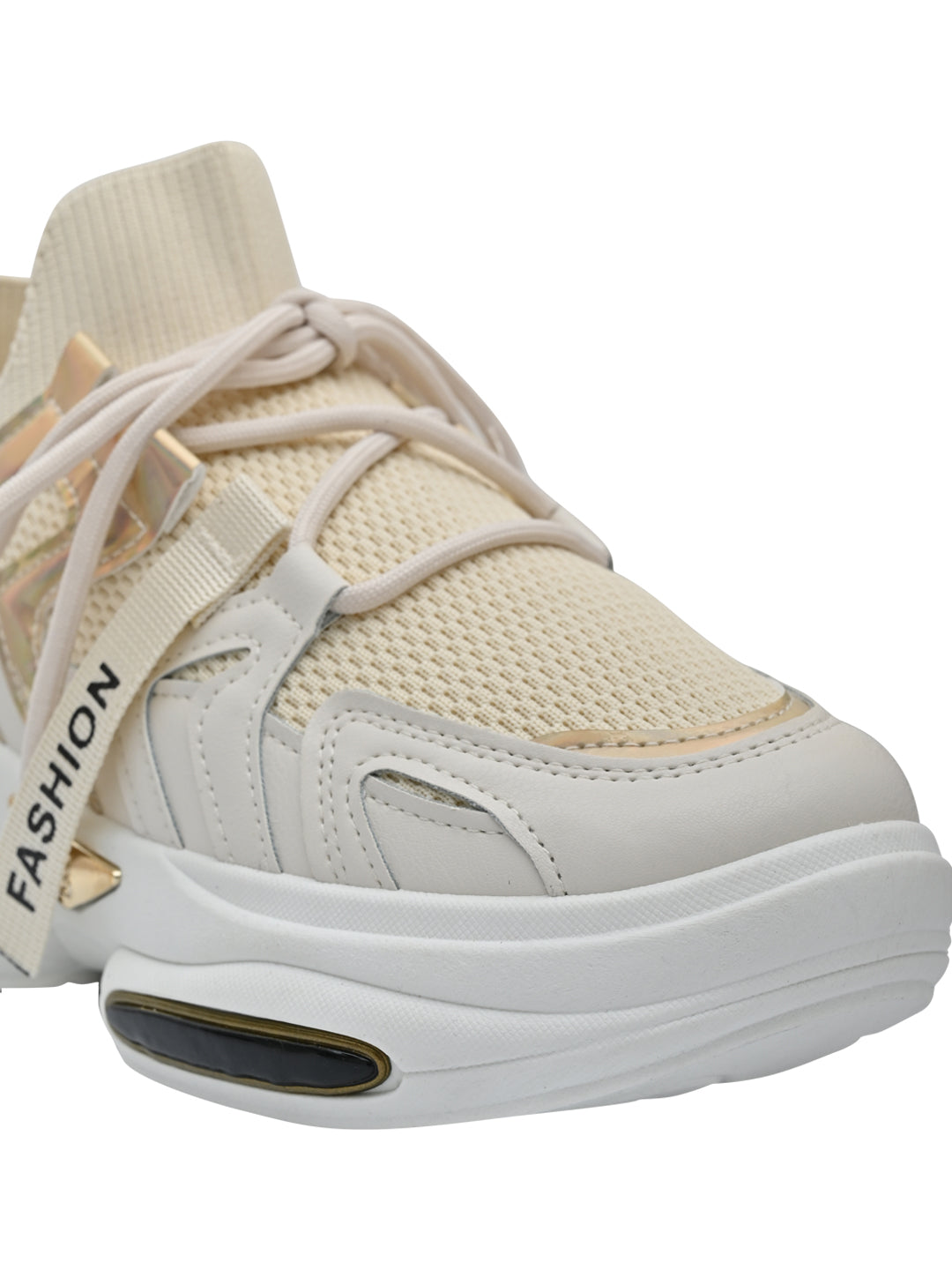 Footwear, Women Footwear, Beige Sneakers