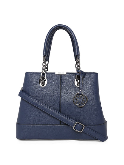 Women Navy Blue Handheld Bag