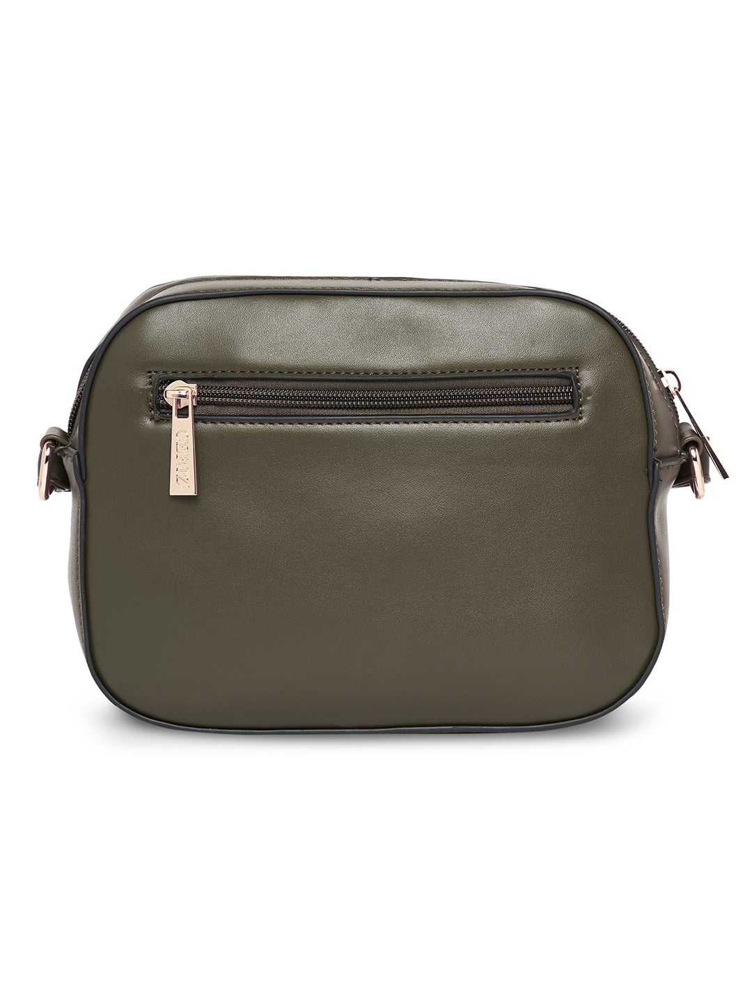 Women Olive Solid Sling Bag