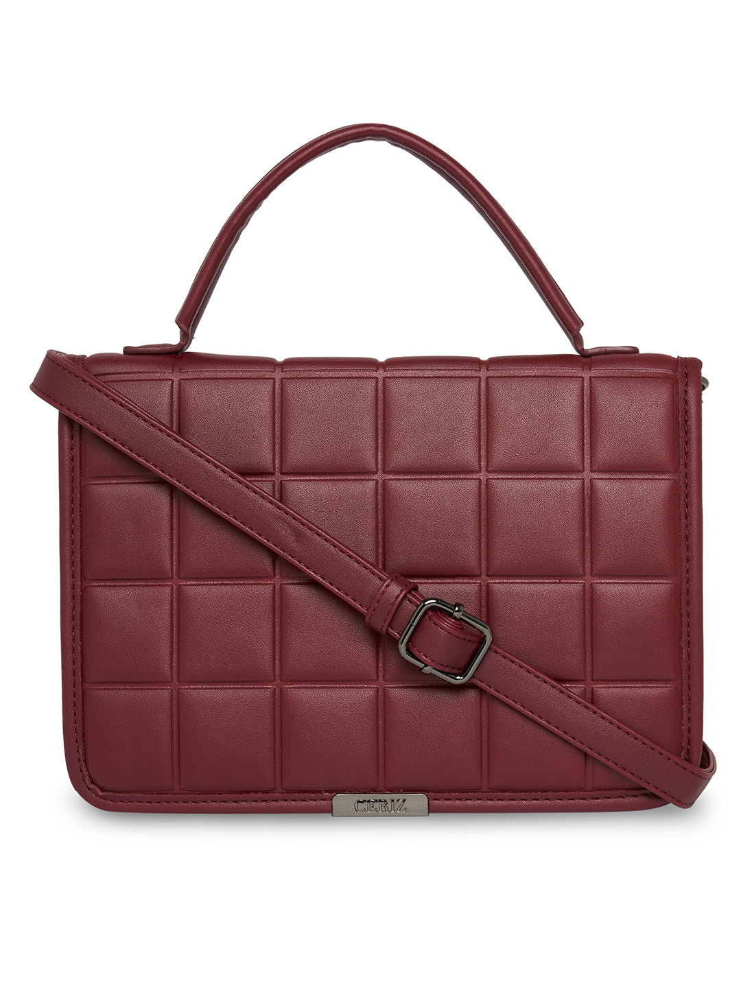 Women Burgundy Sling Bag