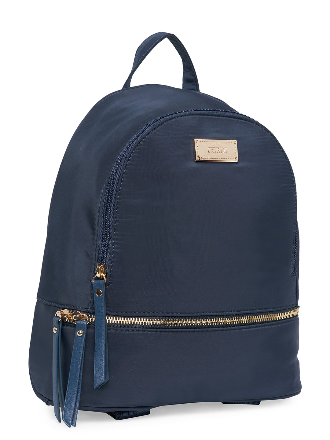 Women Navy Blue Solid Backpack