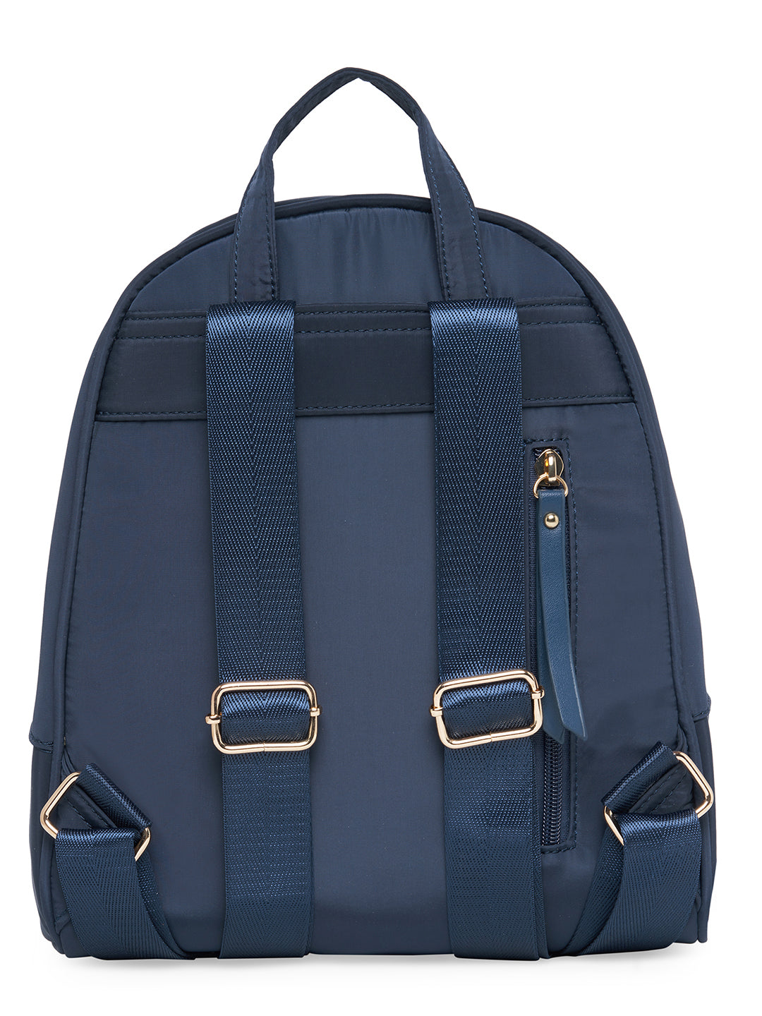 Women Navy Blue Solid Backpack