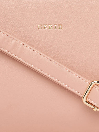 Women Pink Solid Sling Bag