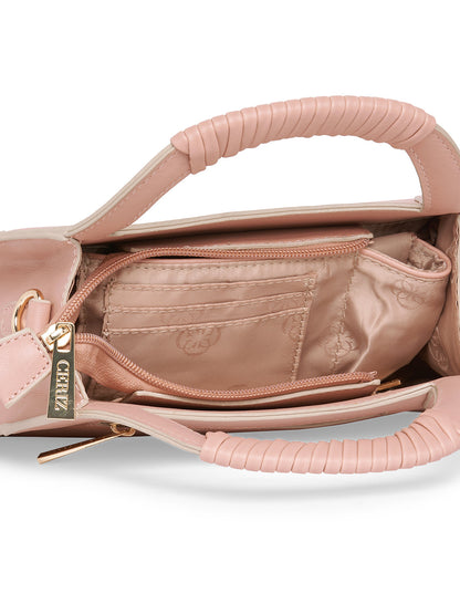 Women Pink Solid Sling Bag