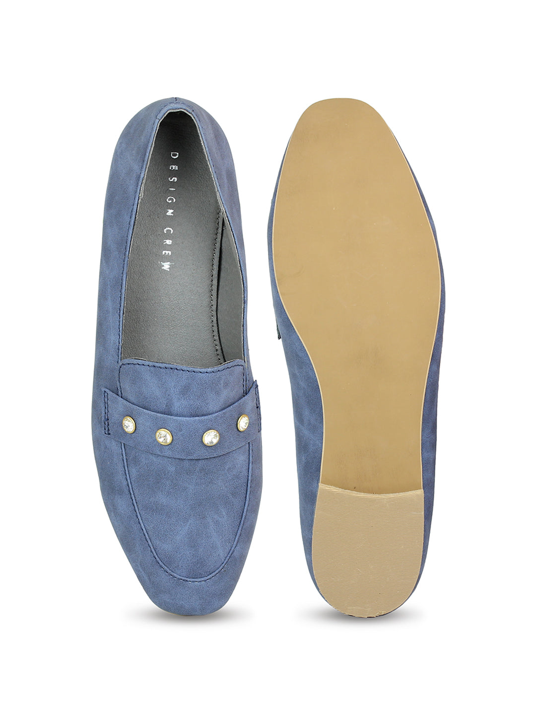 Footwear, Women Footwear, Blue,Moccasins