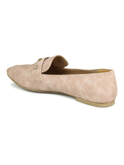 Footwear, Women Footwear, Peach,Moccasins