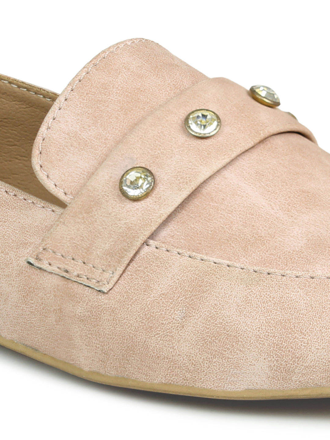 Footwear, Women Footwear, Peach,Moccasins