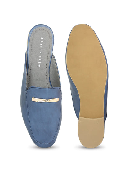 Footwear, Women Footwear, Blue,Mules