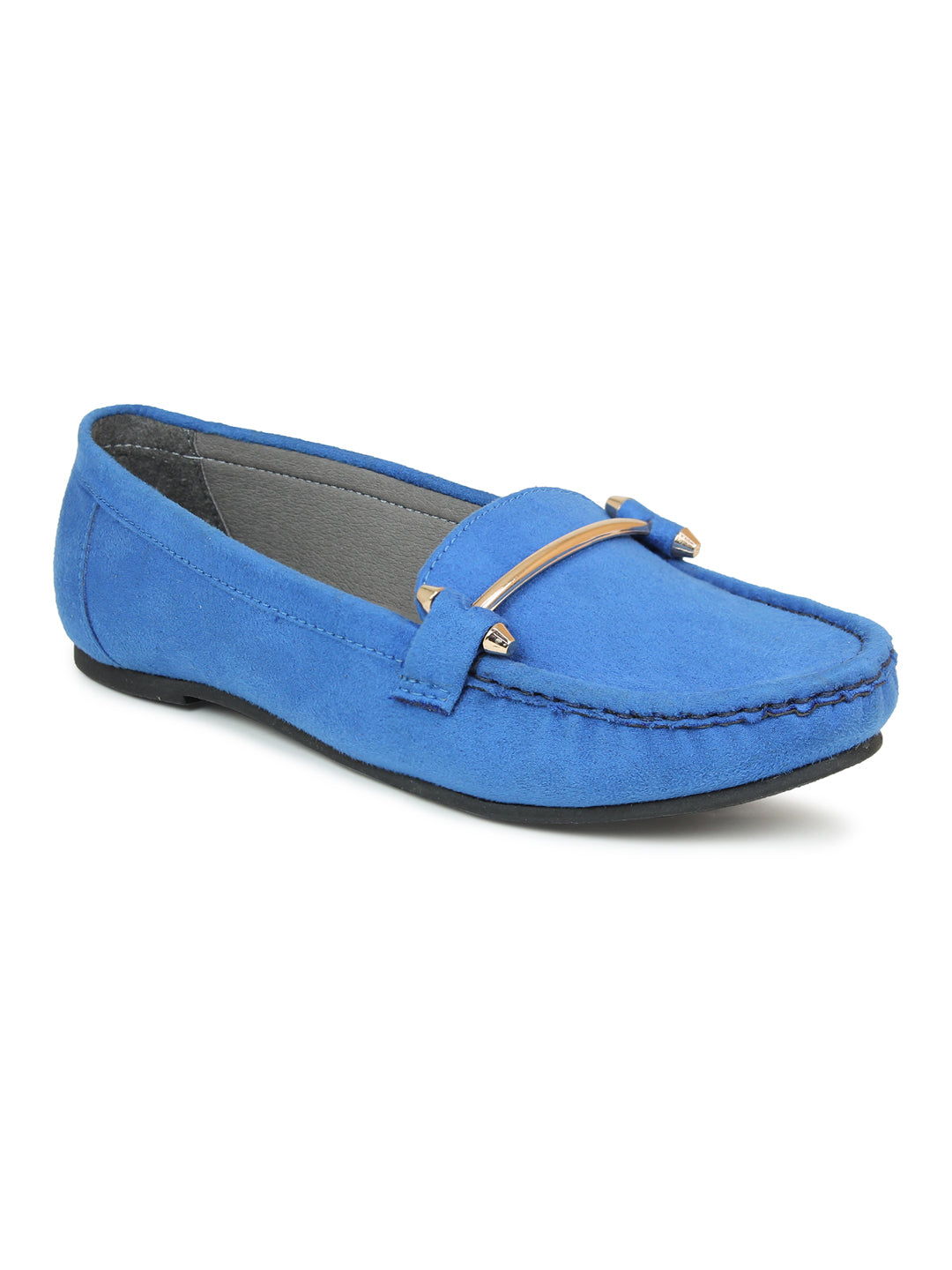 Footwear, Women Footwear, Blue,Moccasins