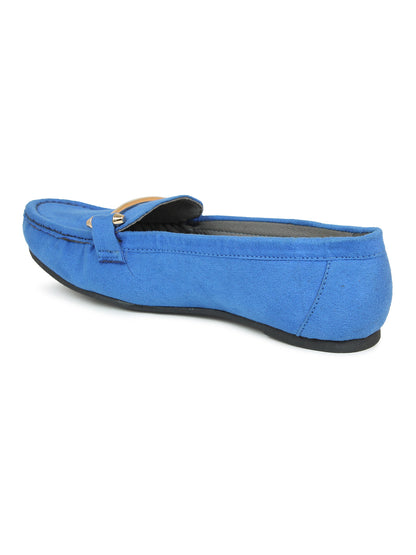 Footwear, Women Footwear, Blue,Moccasins