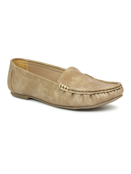 Footwear, Women Footwear, Beige,Moccasins