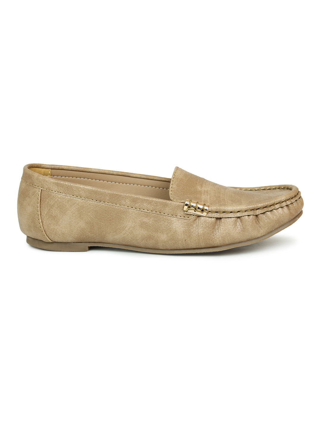 Footwear, Women Footwear, Beige,Moccasins