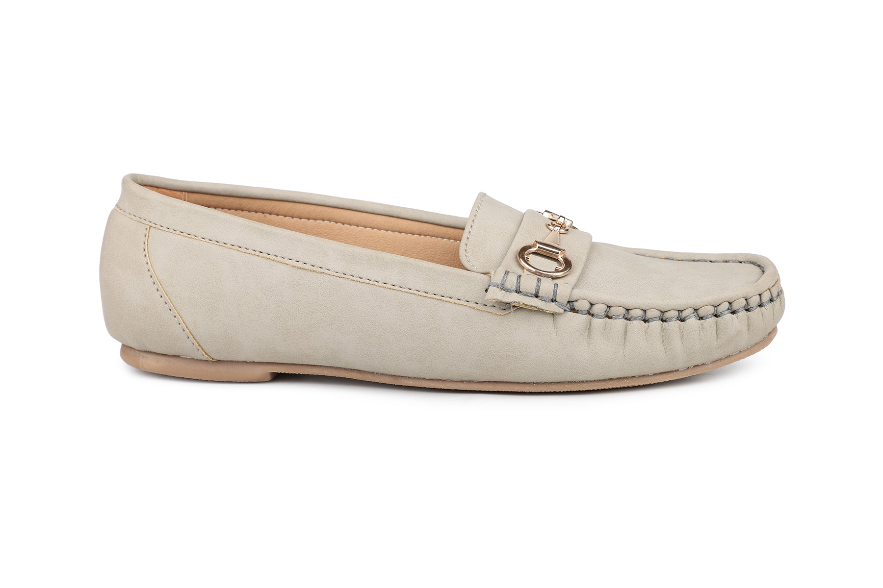 Footwear, Women Footwear, Grey,Moccasins