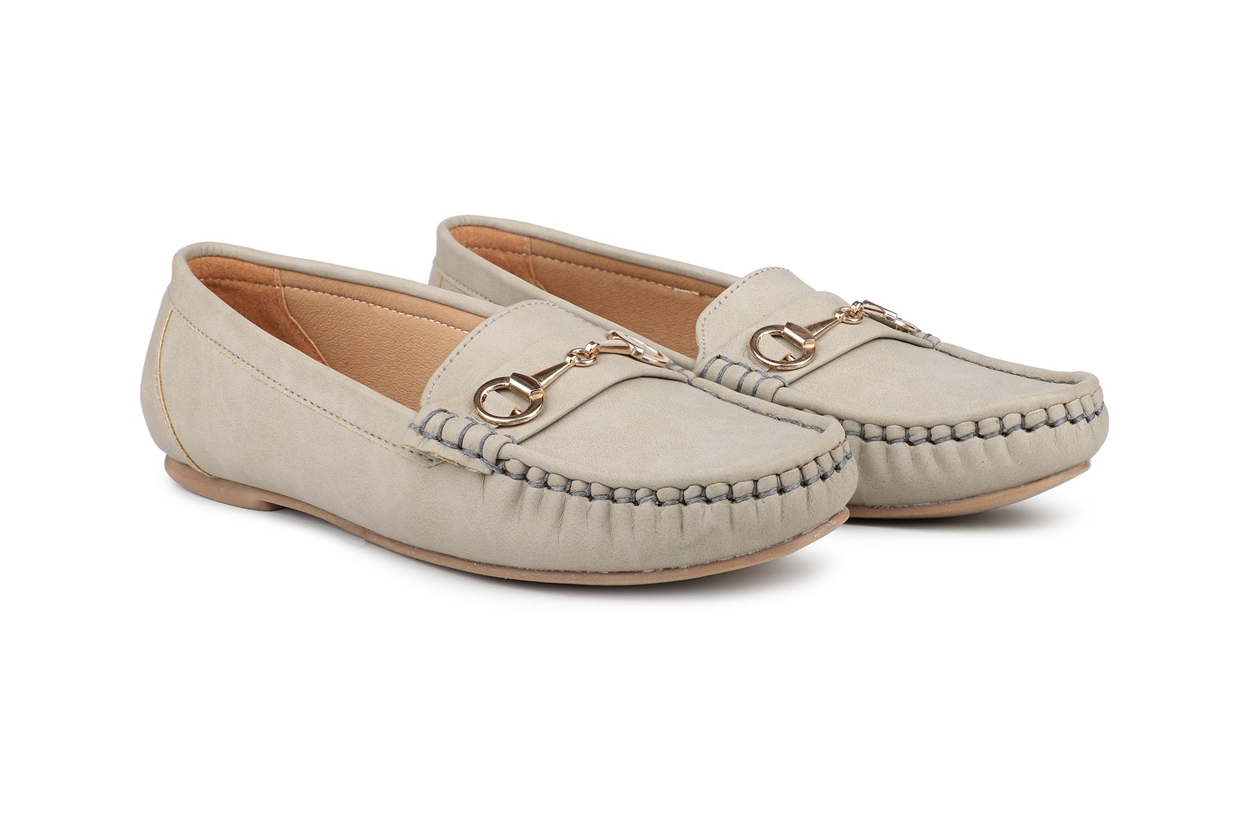 Footwear, Women Footwear, Grey,Moccasins