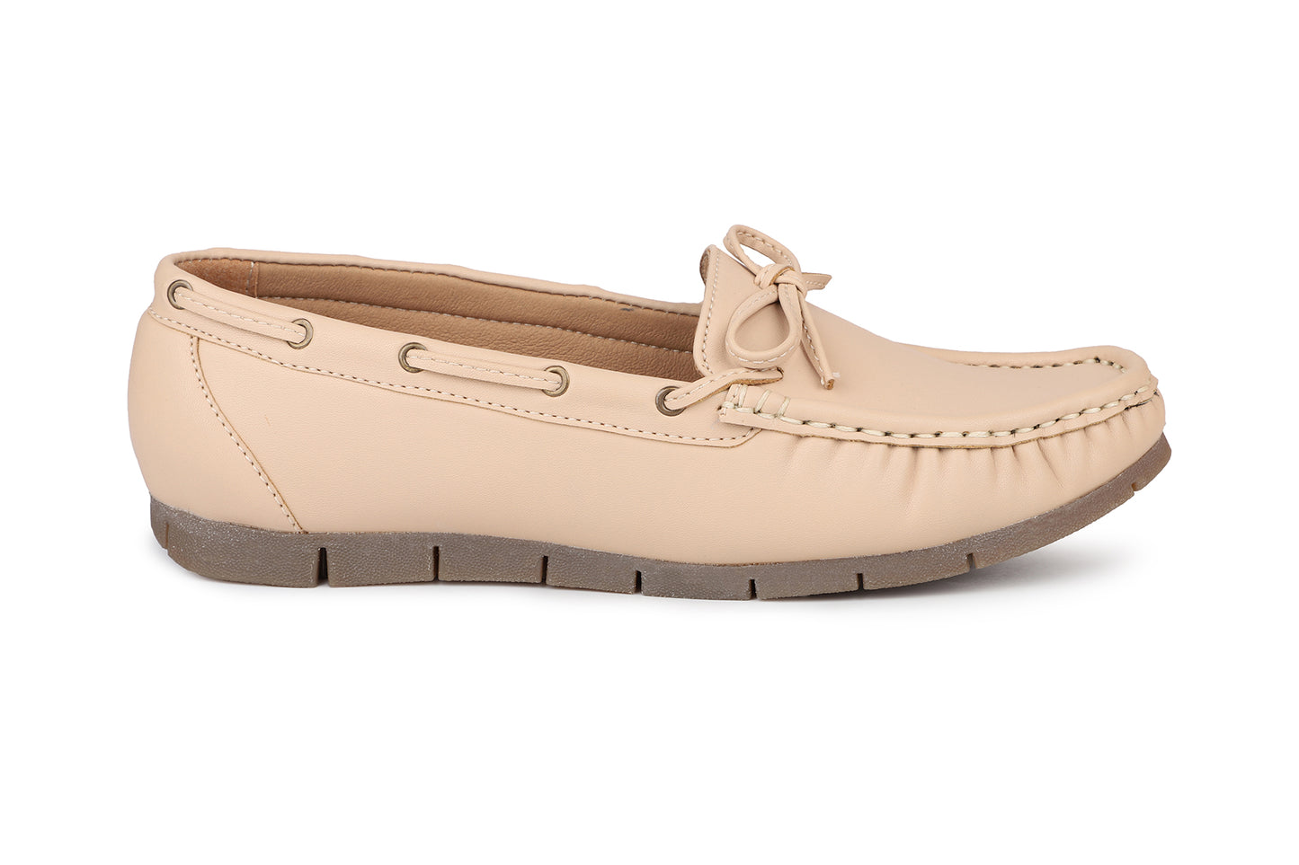 Footwear, Women Footwear, Beige,Moccasins