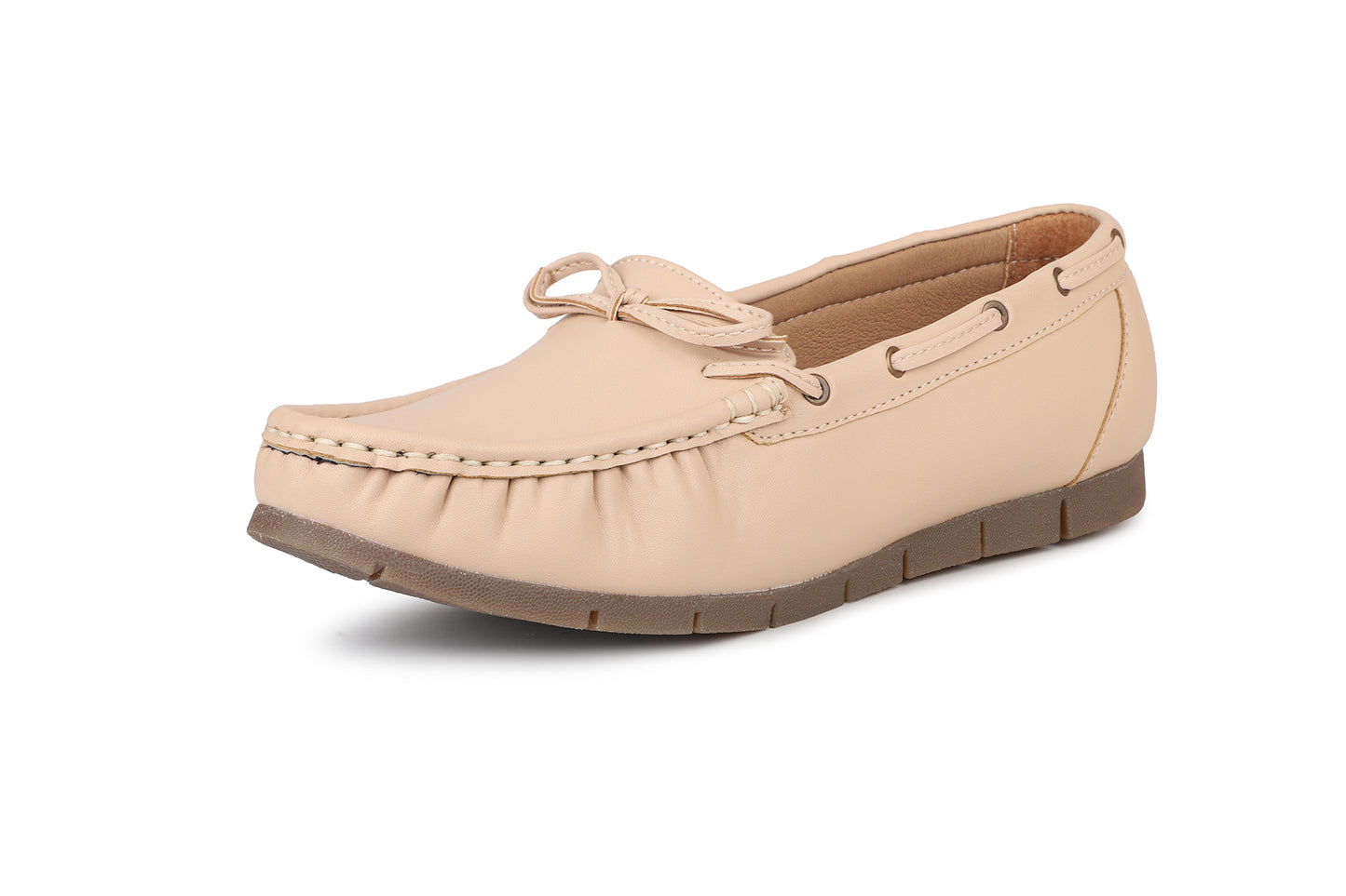 Footwear, Women Footwear, Beige,Moccasins