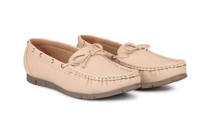 Footwear, Women Footwear, Beige,Moccasins