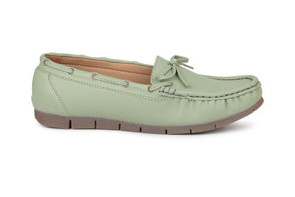 Footwear, Women Footwear, Green,Moccasins