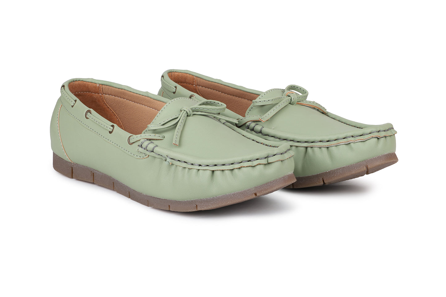 Footwear, Women Footwear, Green,Moccasins