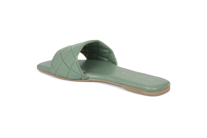 Footwear, Women Footwear, Green,Flats