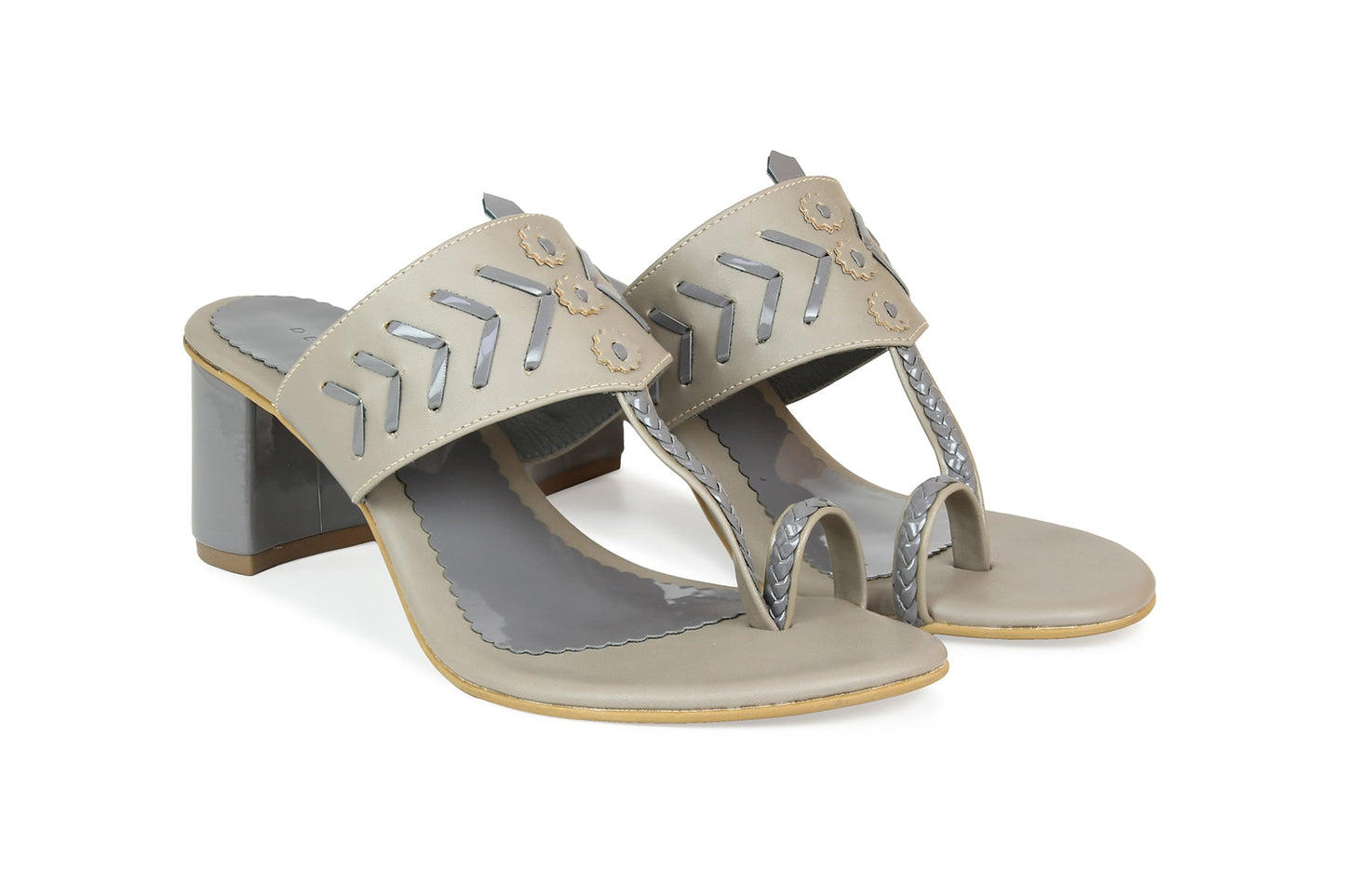 Footwear, Women Footwear, Grey Sandals