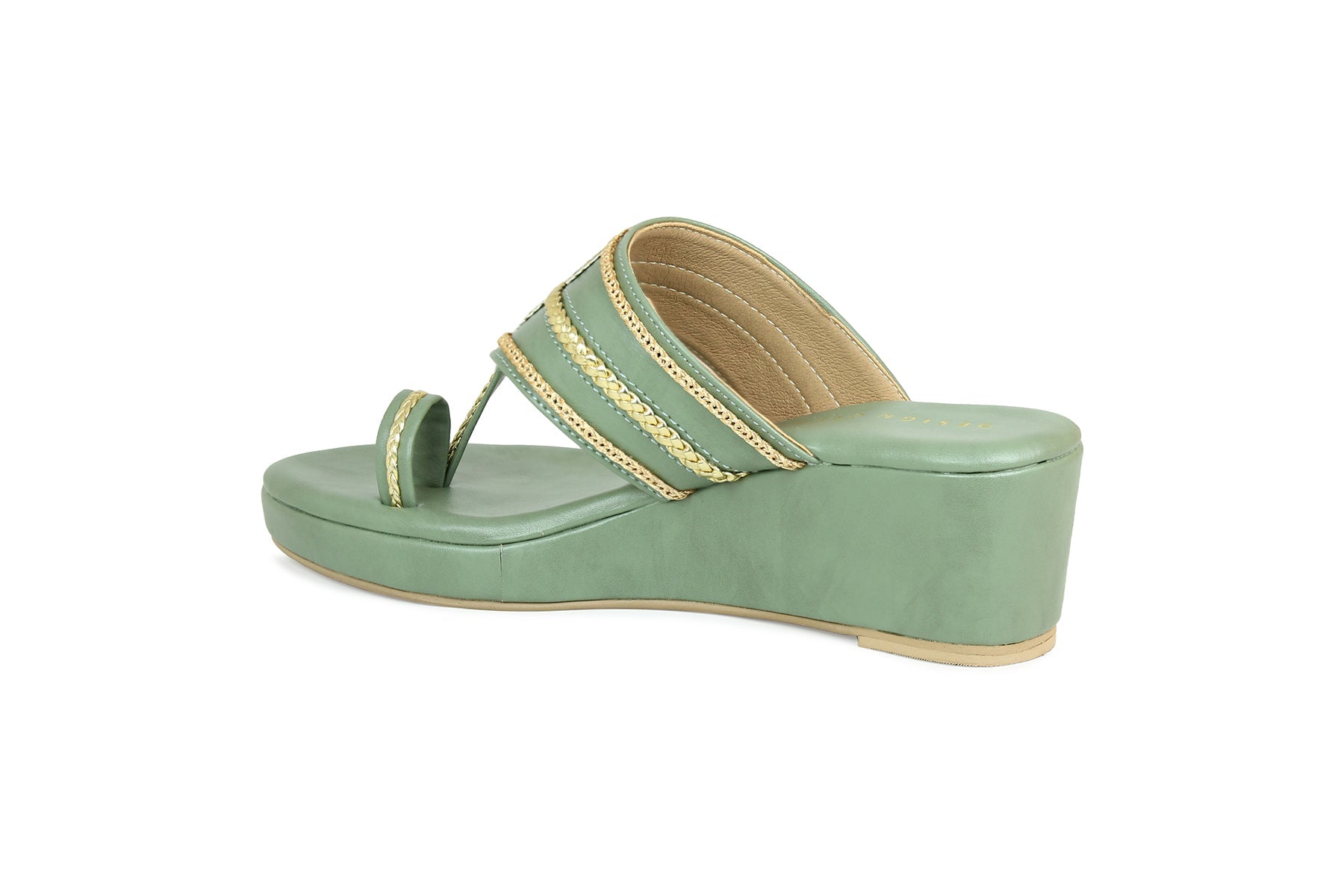 Footwear, Women Footwear, Sea Green Wedges