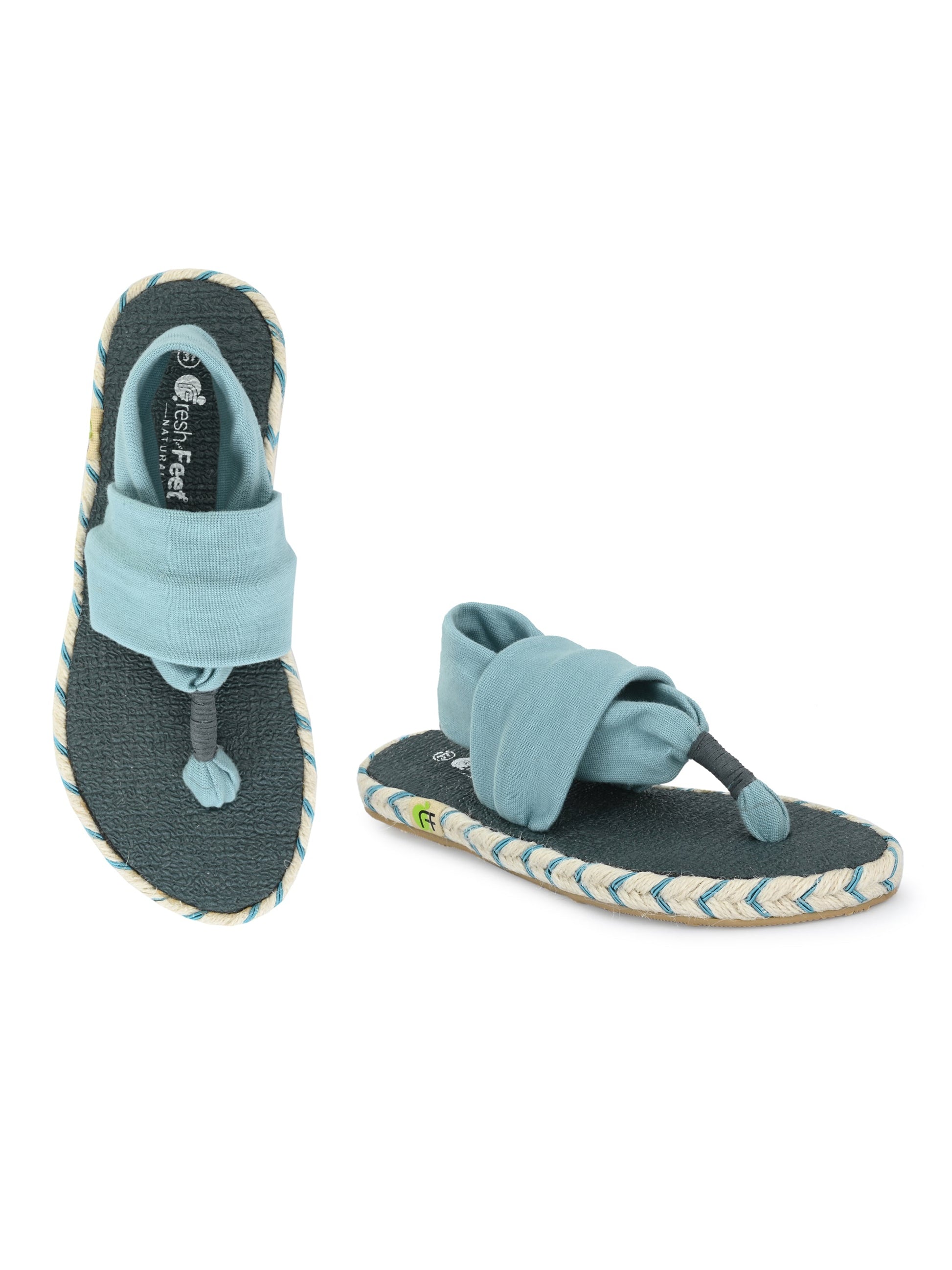 Footwear, Women Footwear, Aqua T-Strap Flats