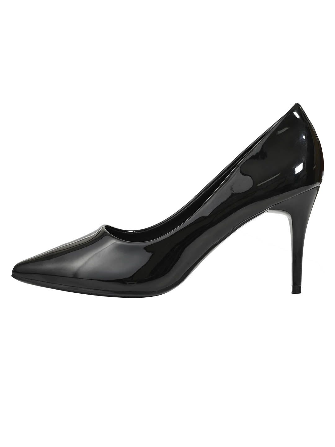 Women BLACK SOLID Heel Pumps