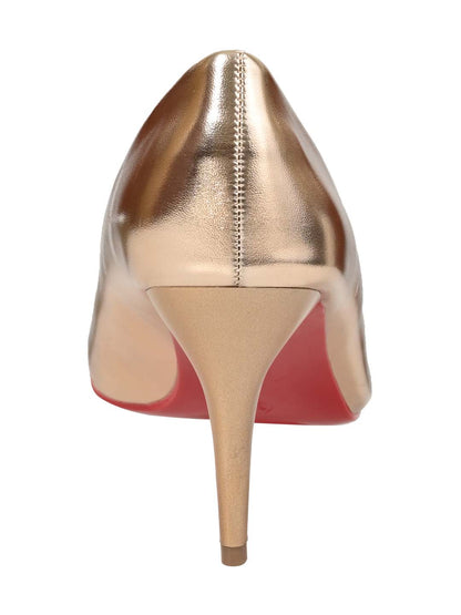 Women CHAMPAGNE SOLID Heel Pumps