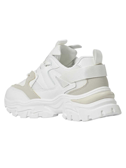 Footwear, Women Footwear, WHITE & BEIGE, Casual Sneaker