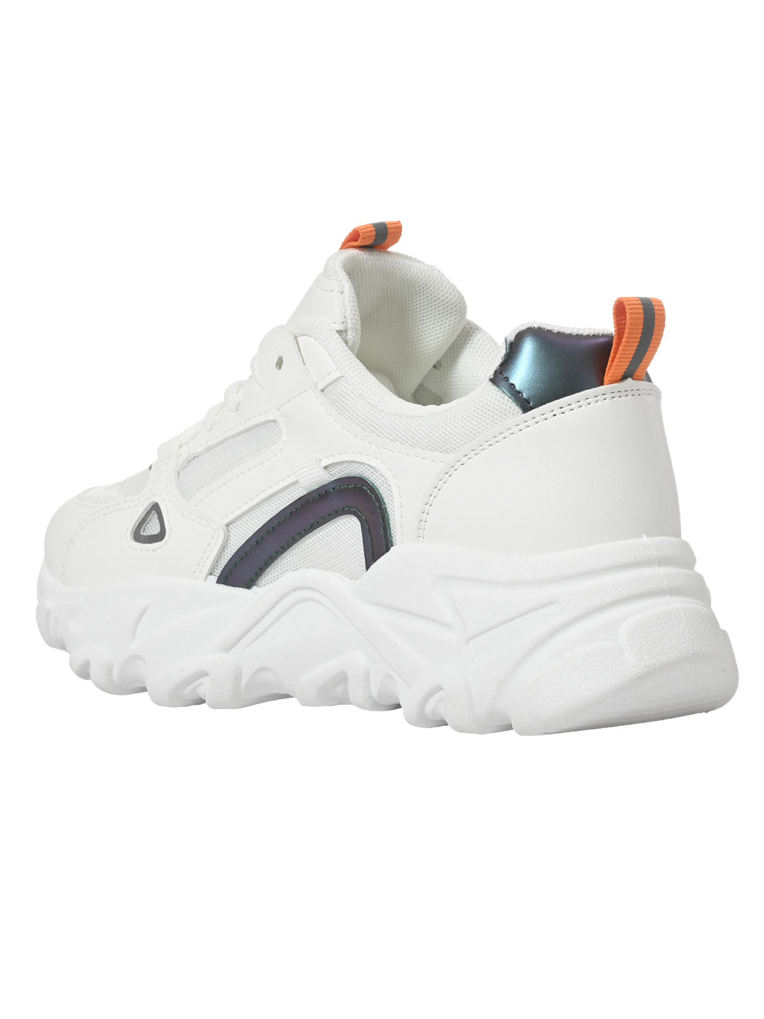 Footwear, Women Footwear, WHITE ORANGE, Casual Sneaker