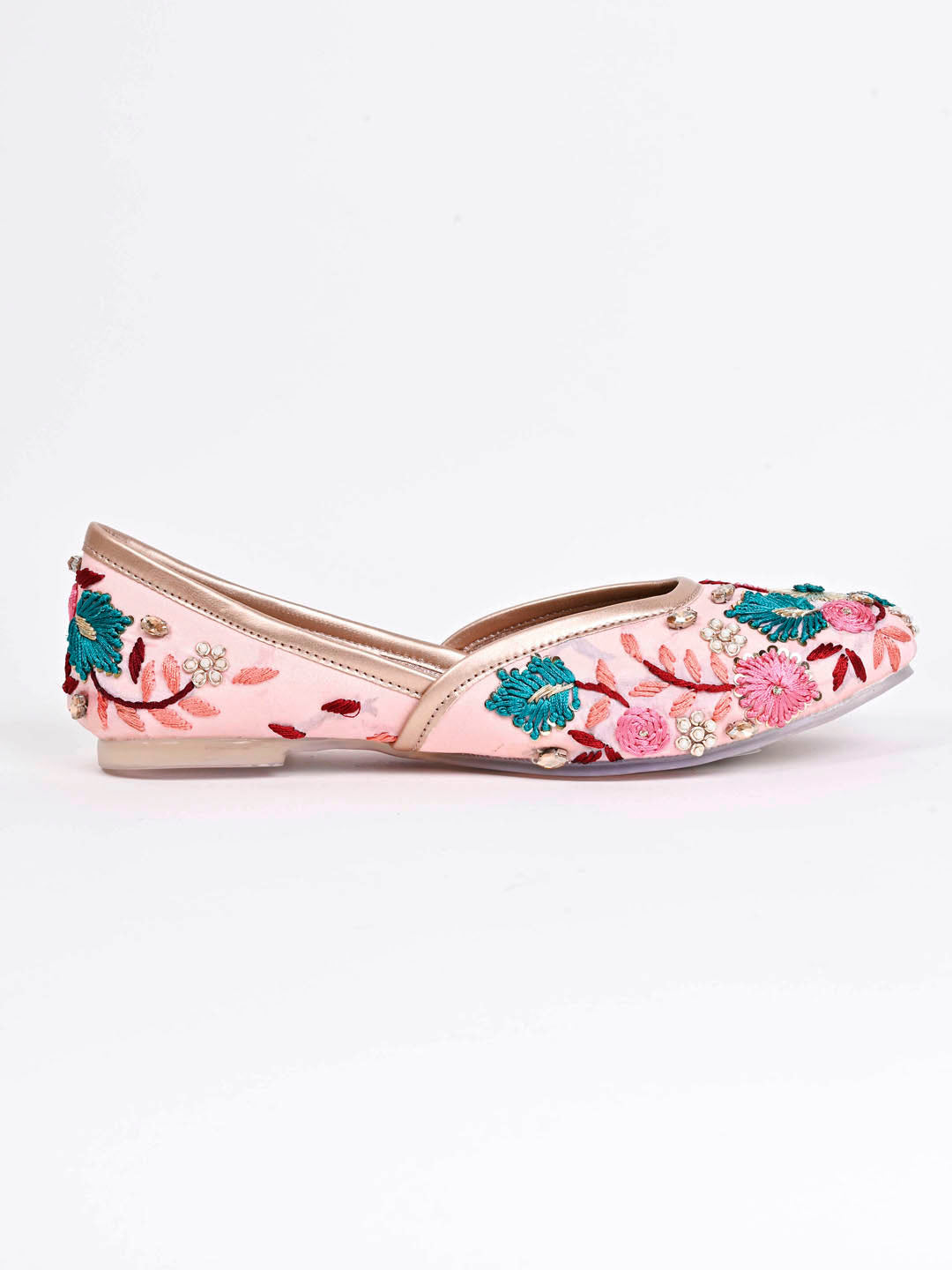 Women, Women Footwear, Pink Mojaris