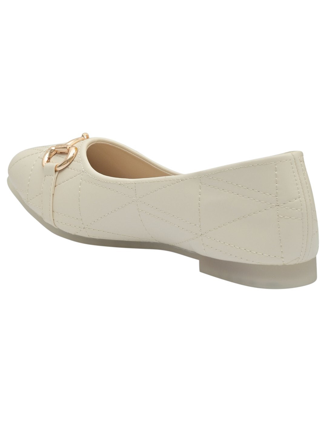 Women Footwear, Beige Ballerinas